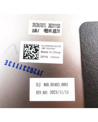 Top LCD back cover 0255GW 460.0S403.0001 for Dell Latitude 5430 Chromebook 2-in-1 - Bismatic.com
