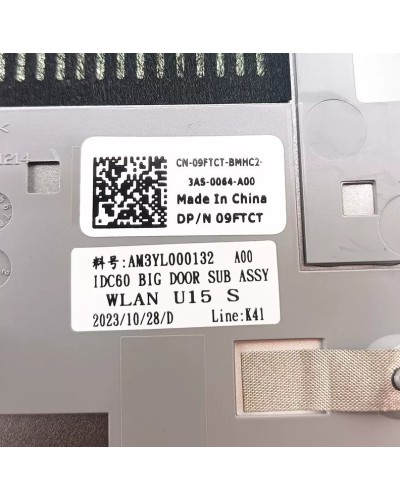 Coque couvercle inférieur 09FTCT AM3YL000132 pour Dell Latitude 7640 E7640 - Bismatic.com