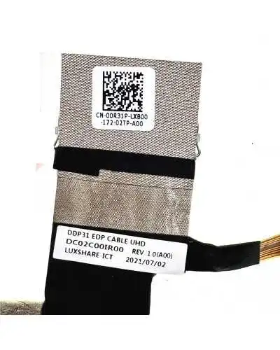 LVDS Flex Video Cable 00R31P DC02C00IR00 for Dell XPS 13 7390 2-in-1 7390 DDP31 EDP UHD 4K - Bismatic.com
