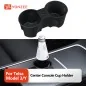 Tesla Model 3/Y (2021-2023) original invisible silicone central console cup holder with cup limiter Tesla Model 3/Y (2021-2023) original invisible silicone central console cup holder with cup limiter