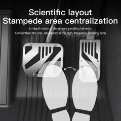 Alloy Brake and Accelerator Pedals for Tesla Model Y / 3 (2021-2023) - Bismatic.com