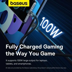 Baseus Unbreakable Series Fast Charging Data Cable Type-C to Type-C 100W - P10355801111-00 - Bismatic.com