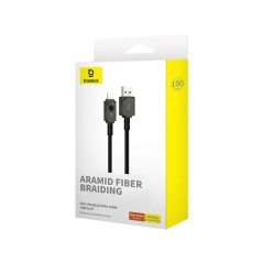 Câble de Données de Charge Rapide Baseus Série Incassable USB vers iPhone Lightning 2.4A - P10355802111-00 - Bismatic.com