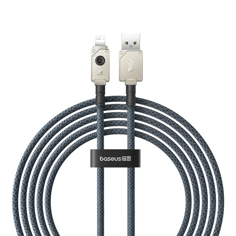 Cable de Datos de Carga Rápida Baseus Serie Indestructible USB a iPhone Lightning 2.4A - P10355802111-00 Cable de Datos de Carga Rápida Baseus Serie Indestructible USB a iPhone Lightning 2.4A - P10355802111-00