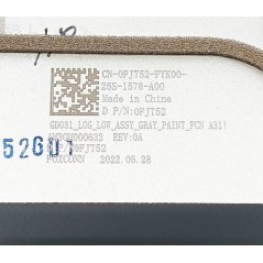 Carcasa base inferior 0FJT52 para Dell XPS 13 Plus 9320 (2022) - Bismatic.com