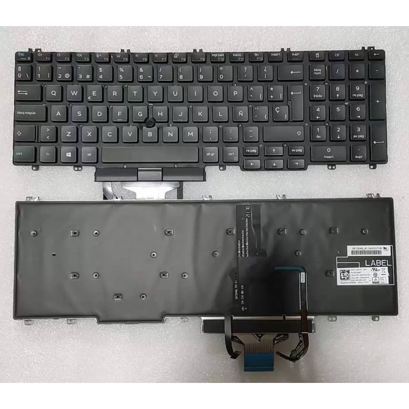 Teclado Versión SP 0XPYPV PK132VX3B21 para Dell Precision 3500 3501 3540 3541 Latitude 5500 5501 5510 5511