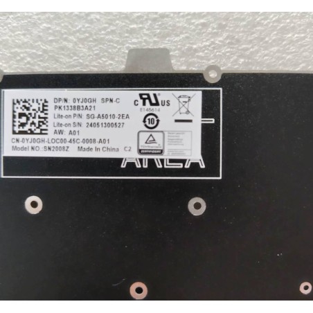 Clavier Version SP 0YJ0GH PK1338B3A21 SG-A5010-2EA pour Dell Latitude 3120