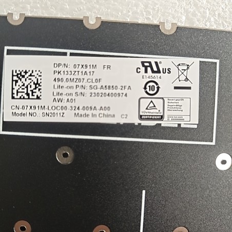 FR version keyboard 07X91M PK133ZT1A17 SG-A5850-2FA for Dell Latitude 3510 3511 3515 3520 3525