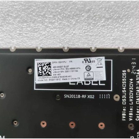 FR version keyboard 02H1PJ SN2011B1Z SG-A5890-2FA for Dell Inspiron 5510 5515 5518