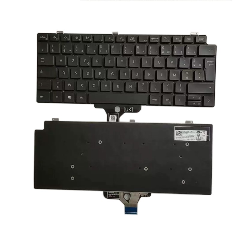 FR version keyboard 01KVR1 PK132UW3A17 SN4290 SG-A2500-2FA for Dell Latitude 7310