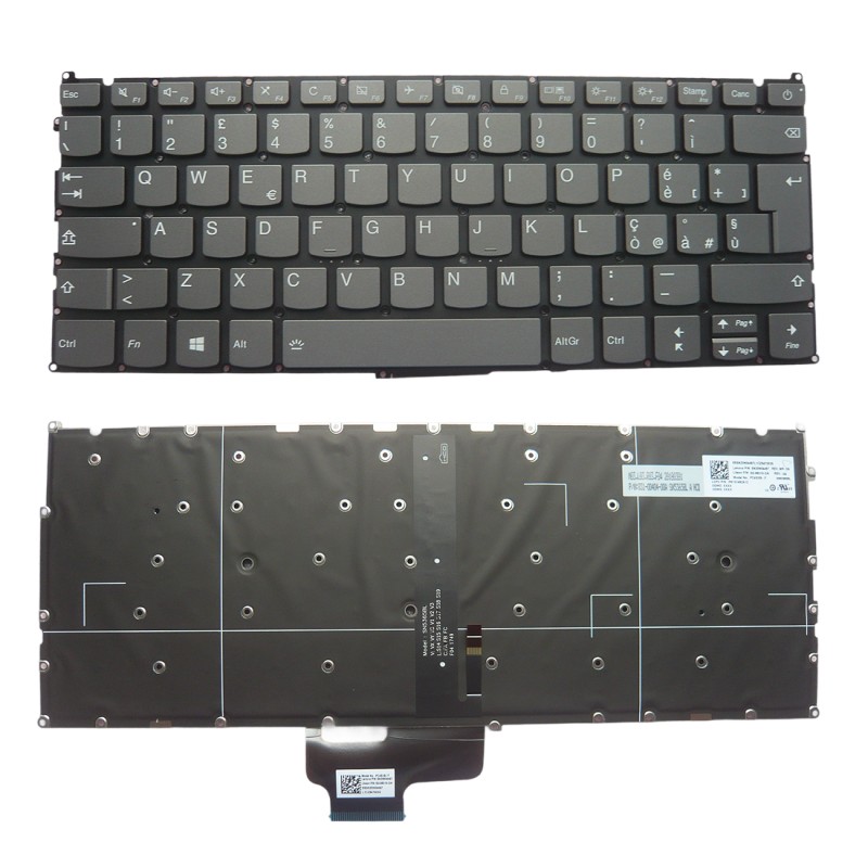 Clavier version italienne SN20N04497 PK131492A12 SG-88310-2IA pour Lenovo IdeaPad 720S-13IKB 720S-13ARR