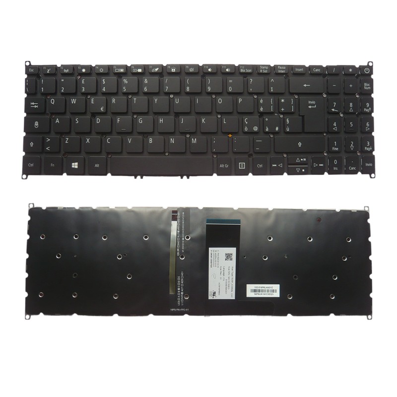 Italian version keyboard NKI15130EG ACM16P66IO PK132CE1A15 for Acer Swift 3 SF315