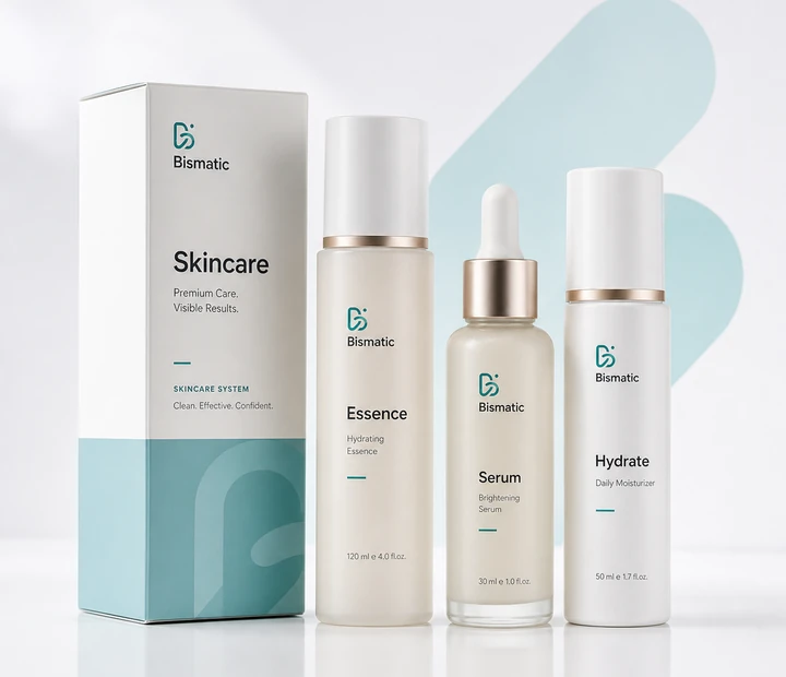 Case study for beauty product packaging design, visual identity design and premium skincare product presentation.
